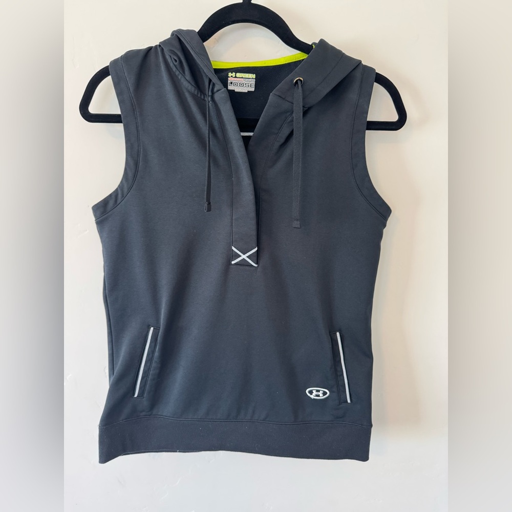 Under Armour Charcoal Sleeveless Hoodie